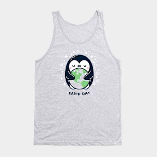 Earth Day Penguin Tank Top